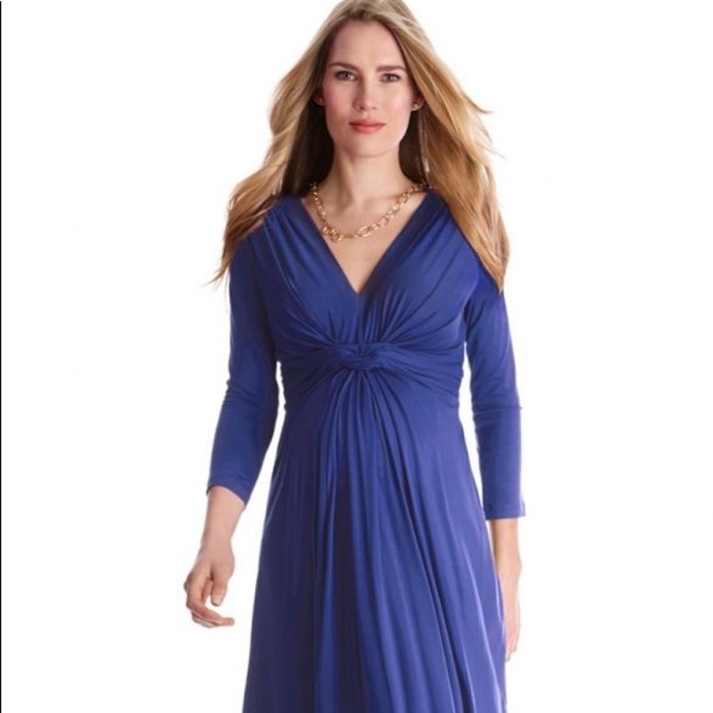 Seraphine Front Knot Maternity dress